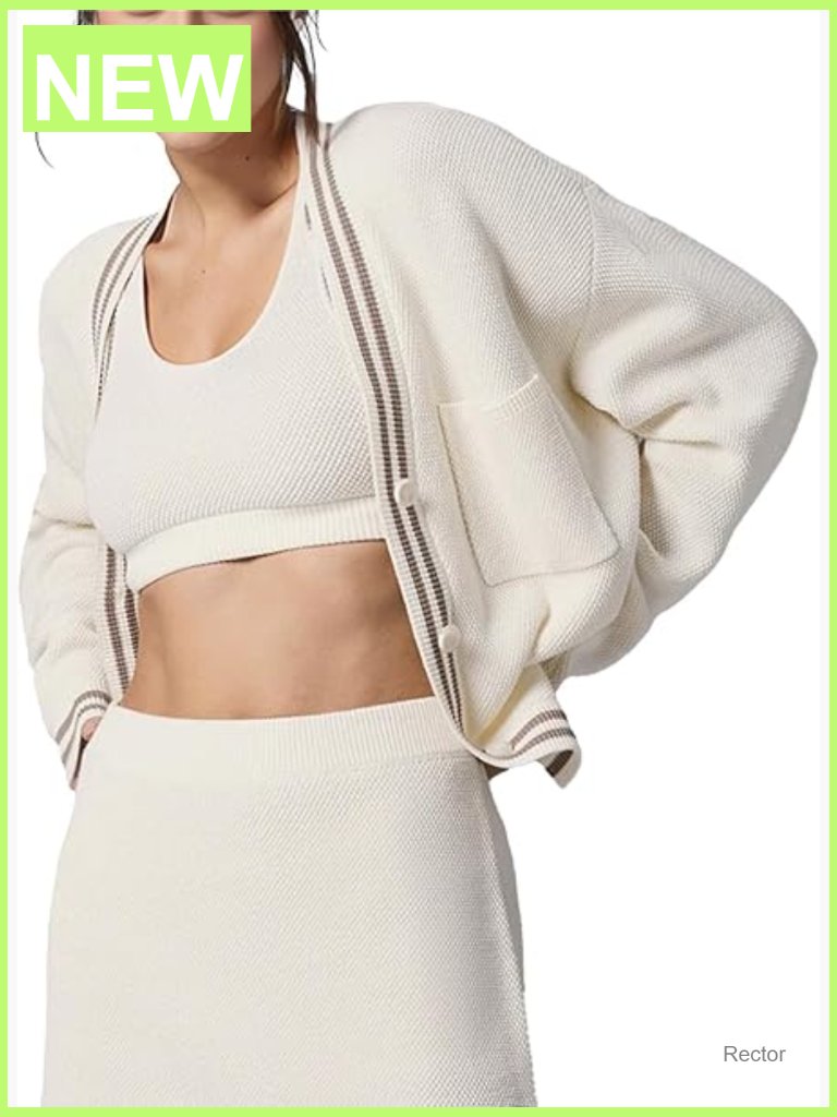 Oversized Color Blocked V Neck Button Down Cardigan Sweater Long Sleeve Open